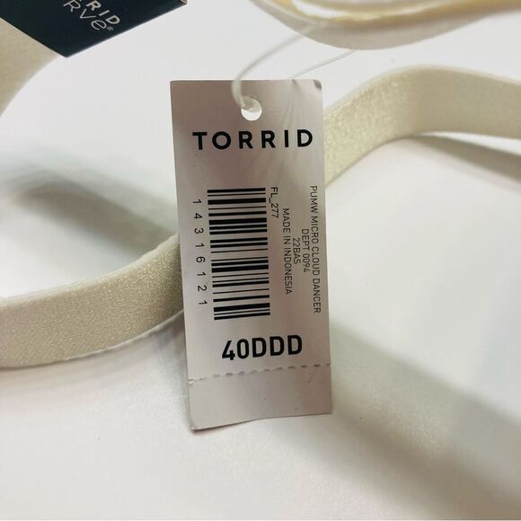 Torrid Bombshell Everyday Strapless Convertible Push Up Bra Plus Size 40DDD NEW - Picture 7 of 12